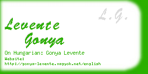 levente gonya business card